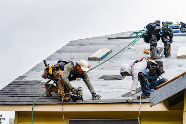 Professional Flat Roof Repair technician working in Gill, MA